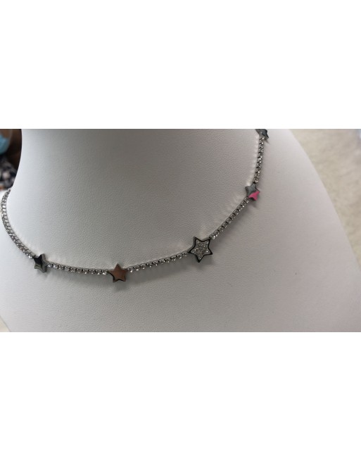Collana tennis con stelle