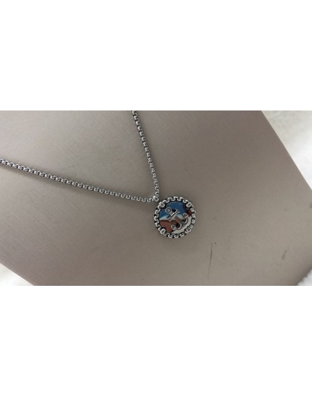 Collana uomo con ancora acciaio inossidabile