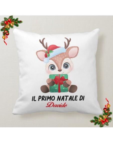 Cuscino il mio primo natale con nome