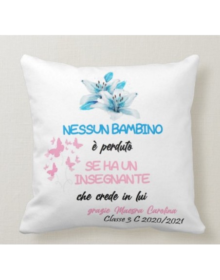 Cuscino personalizzato tema maestre