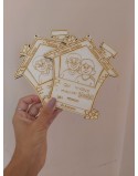 FESTA DEI NONNI : targa legno 15 cm  personalizzata