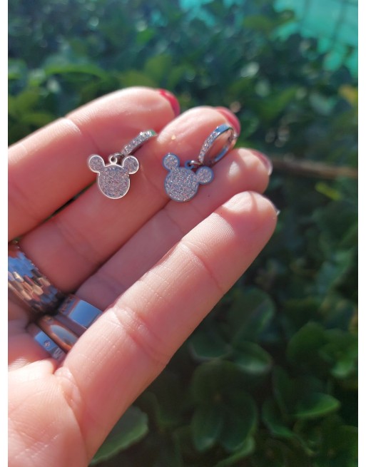 Orecchino micky mouse strass