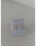 Orecchino unicorno argento925
