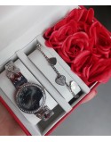 Orologio con bracciale  e scatola regalo