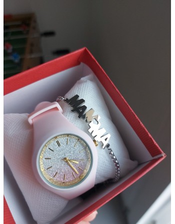 Orologio con bracciale mamma