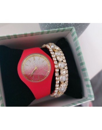 Orologio con bracciale regolabile