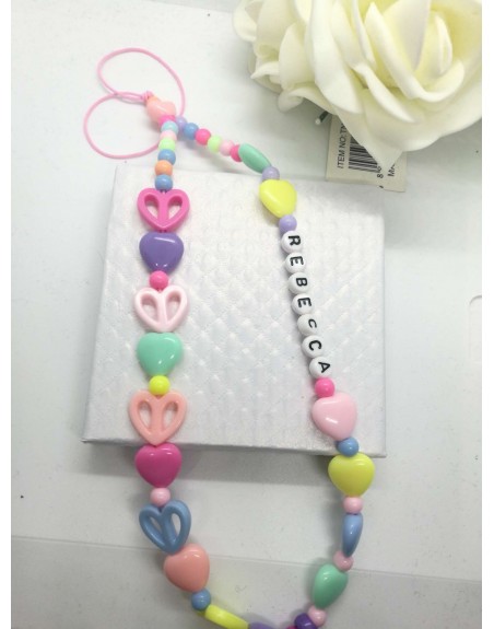 phone straps ciondolo per cellulare personalizzato con nome