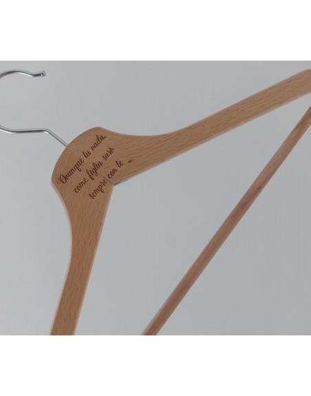 Portabiti in legno naturale con incisionje personalizzata