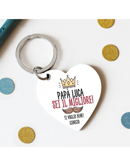 Portachiavi plex  tema papa\' personalizzato
