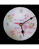 Regali maestra :Orologio parete personalizzato cm30 x30