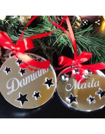 Sfera natalizia con nomi