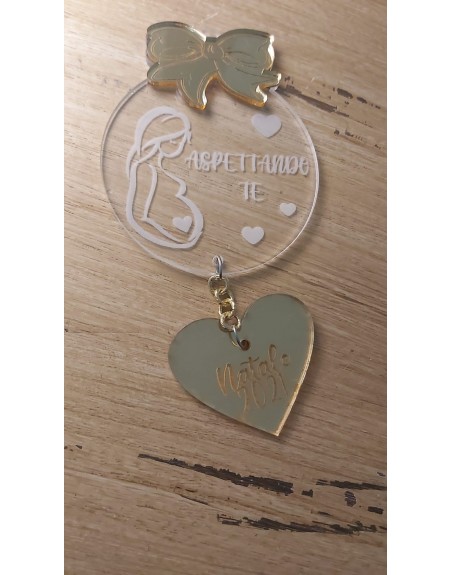 Sfera plex con cuoricino personalizzata