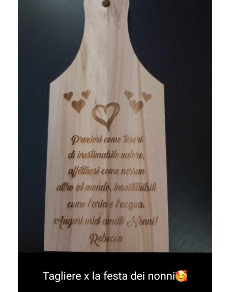 Tagliere  con frase personalizzata