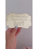 Targa fuoriporta personalizzata misura 10x20