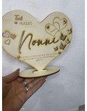 Targa legno  nonni personalizzabile con qualsiasi frase misura 20 cm