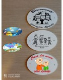 Targa per interno ed esterno 7,5x4 cm personalizzata anche con foto
