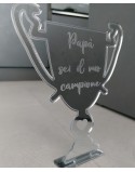 Targa plex modello coppa  misura 20x20realizzabile anche altre misure