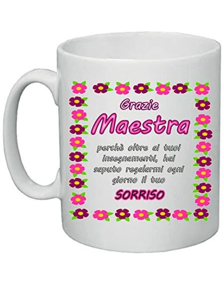 Tazza personalizzata tema maestre