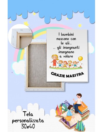 Tela personalizzata misura 30x30  tema maestre