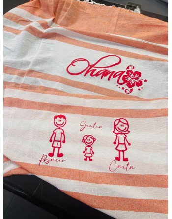 Telo mare cotone vari colori personalizzato
