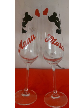 Coppia Flute con nome