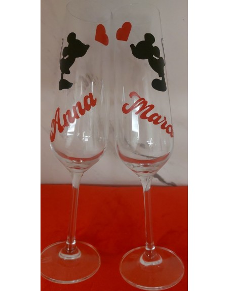 Coppia Flute con nome