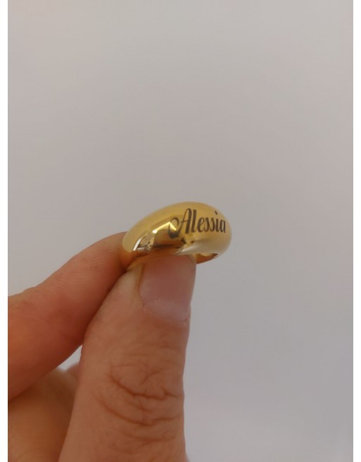 Anello regolabile con nome