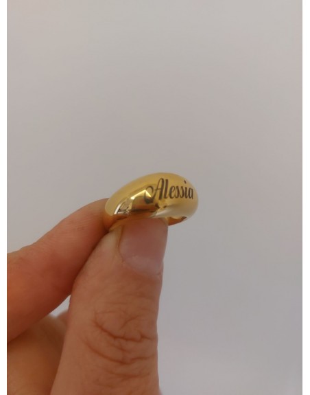 Anello regolabile con nome