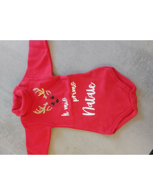 Body collo alto bimbo con frase primo natale