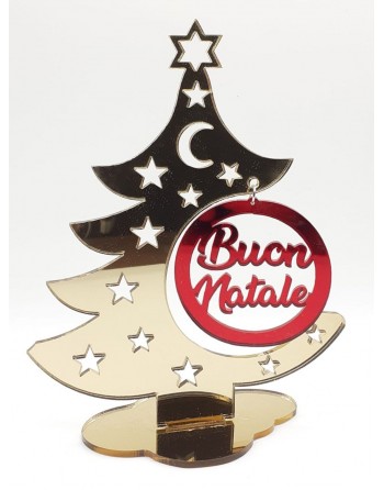 Albero plex buon natale misura 20 cm