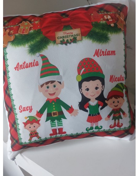 Cuscino noel personalizzato misura 40x40