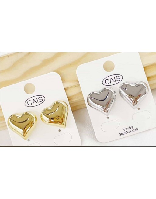 Orecchino cuore misura 3 cm