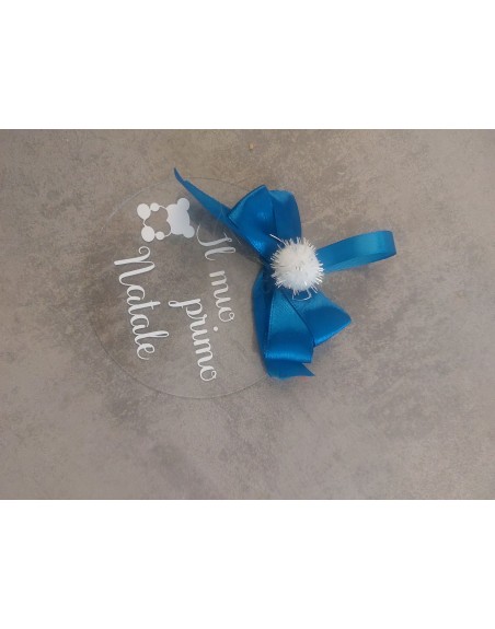Sfera 10 cm plexiglass con stampa primo natale