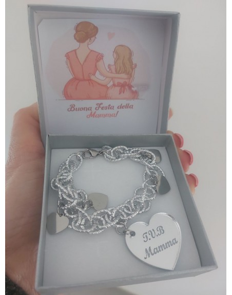 Bracciale tvb mamma realizzato a mano