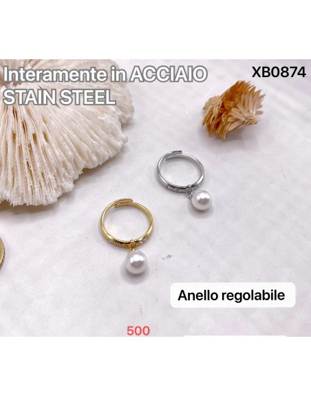 Anello perla