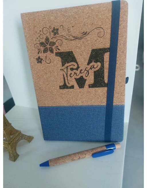 Agenda sughero con pennsa personalizzata