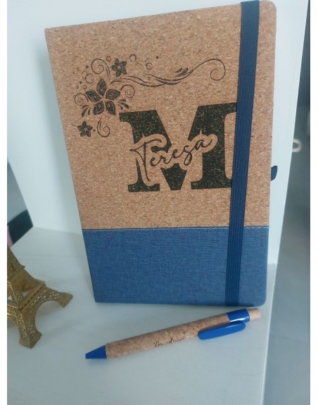 Agenda sughero con pennsa personalizzata