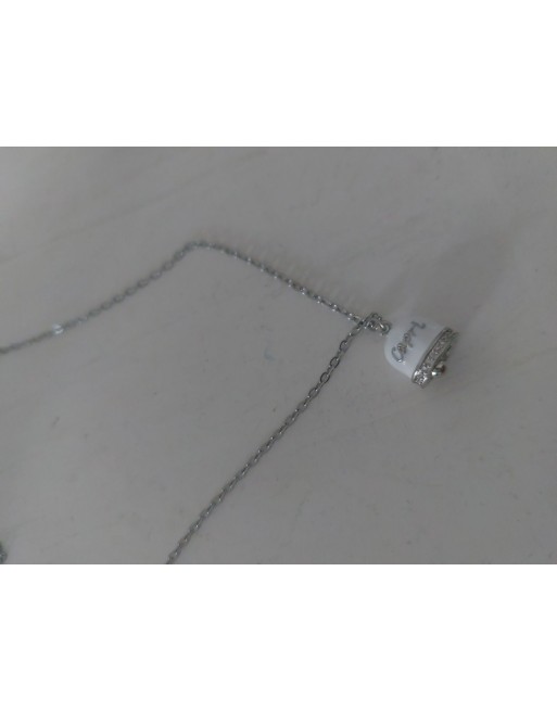 Collana acciaio lunghezza 50 cm con campanellino modello capri