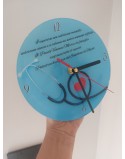 Orologio cm 20 con frase a scelta e grafica personalizzato