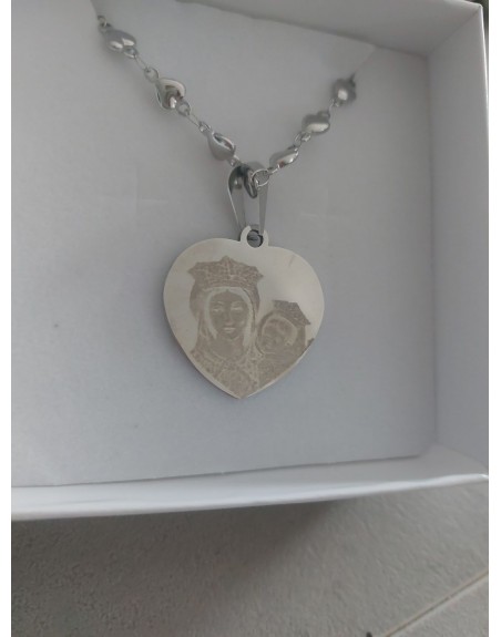 Collana con fotoincisione madonna dell arco