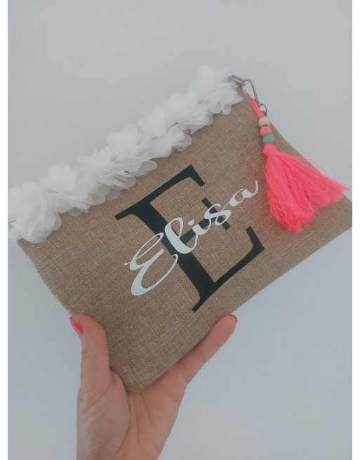 Pochette misura 18x28 con lettera e nome
