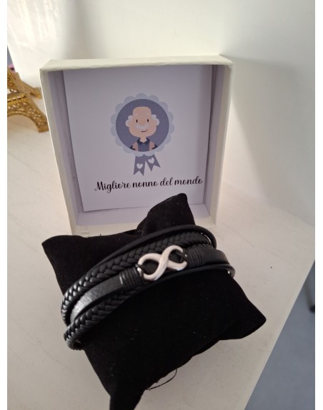 Scatola personalizzata con bracciale infinito