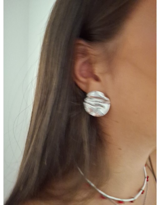 Orecchino lobo  argento