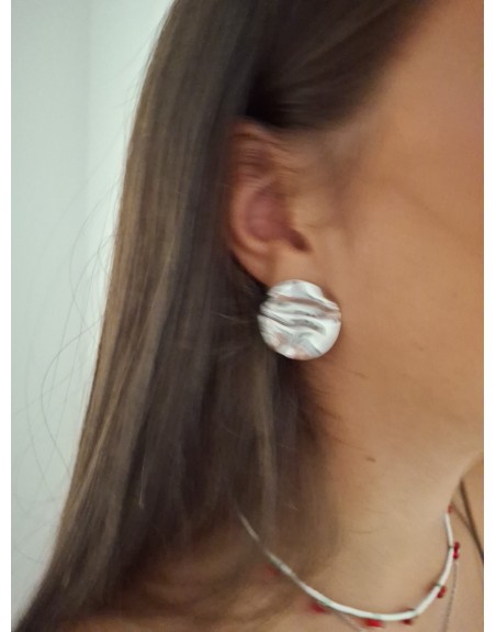 Orecchino lobo  argento