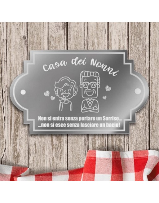 Targa plex personalizzata misura 10x15