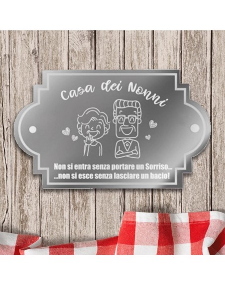 Targa plex personalizzata misura 10x15