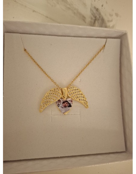 Collana angeli con Ali e foto
