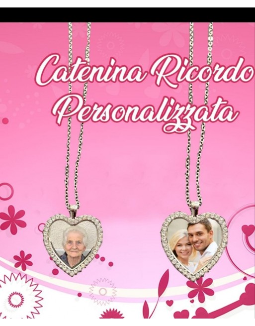 Collana con foto  acciaio