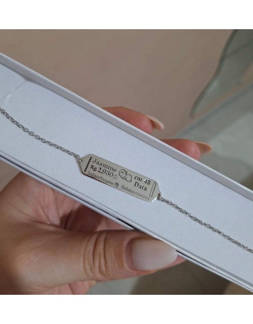 Bracciale nascita  argento925