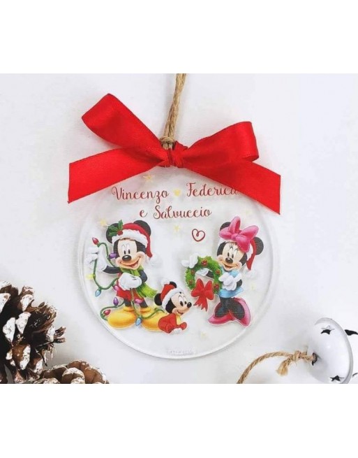 Sfera 10 cm disney da personalizzare con nomi